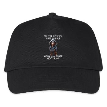 chien drôle disant amoureux des animaux chien drôle chien - Casquette de baseball Enfant - noir - Devant