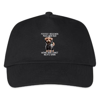 chien drôle disant amoureux des animaux chien drôle chien - Casquette de baseball Enfant - noir - Devant