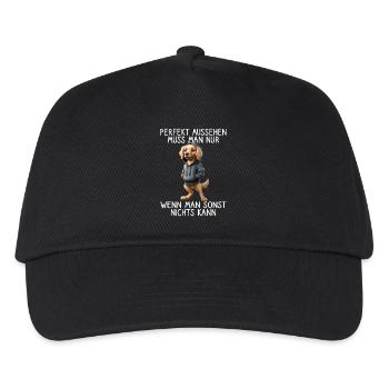Lustiges Hunde Spruch Tierliebhaber Funny Dog Hund - Kinder Basecap - Schwarz - Vorne