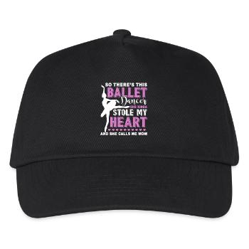Ballet Dancer Mom - Kids’ Baseball Cap - black - Front