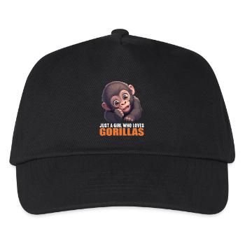 Gorillas Gorilla - Kids’ Baseball Cap - black - Front