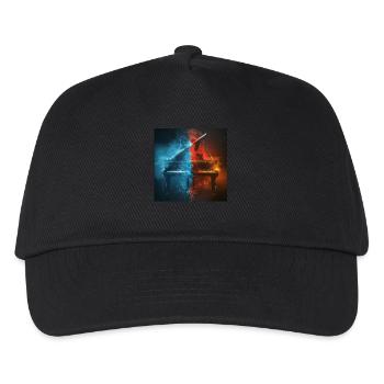 Klavier - Kinder Basecap - Schwarz - Vorne