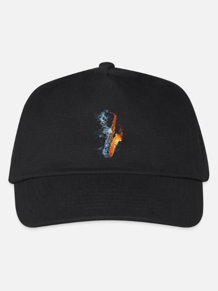 Saxophon - Kinder Basecap - Schwarz
