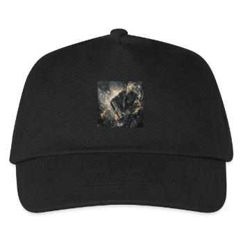 Akkordeon - Kinder Basecap - Schwarz - Vorne