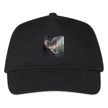 Harfe - Kinder Basecap - Schwarz - Vorne