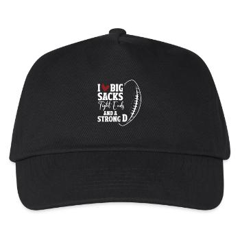 I love big sacks tight ends and a strong D - Kids’ Baseball Cap - black - Front