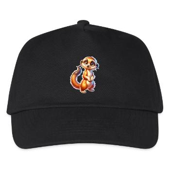 Erdmännchen - Kinder Basecap - Schwarz - Vorne