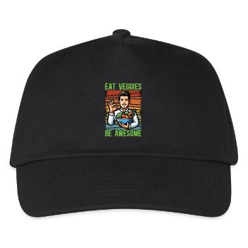 Vegetarian Eat Veggies Be Awesome Nutritionist - Kids’ Baseball Cap - black - Front