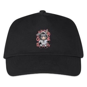 Esel Urban Animal Style Tierliebhaber - Kinder Basecap - Schwarz - Vorne