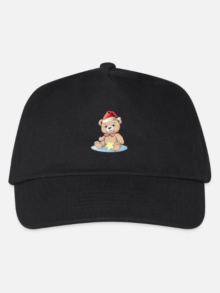 Teddy Teddybär Teddybären Stofftier Kind Kinder - Kinder Basecap - Schwarz