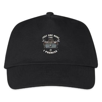 Just One More I Promise Craftsmen Crafts - Kids’ Baseball Cap - black - Front