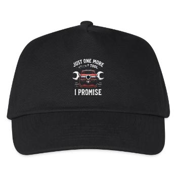 Just One More I Promise Craftsmen Crafts - Kids’ Baseball Cap - black - Front