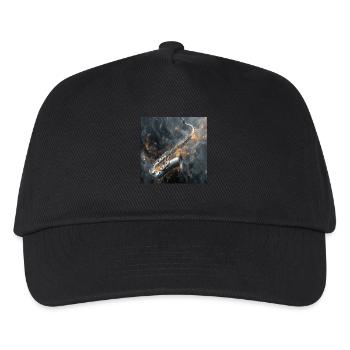 Saxophon - Kinder Basecap - Schwarz - Vorne