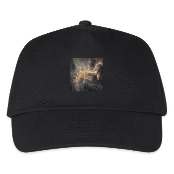 Trompete - Kinder Basecap - Schwarz - Vorne