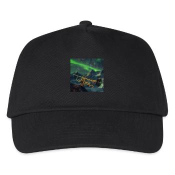 Trompete - Kinder Basecap - Schwarz - Vorne