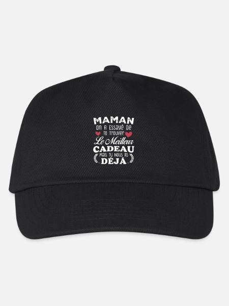 Mama, wir haben versucht, das beste Geschenk für dich zu finden - Kinder Basecap - Schwarz