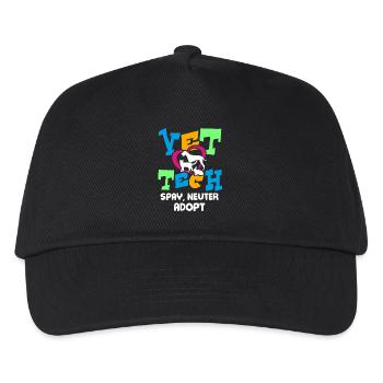 Vet Tech Spay Neuter Adopt - Kids’ Baseball Cap - black - Front