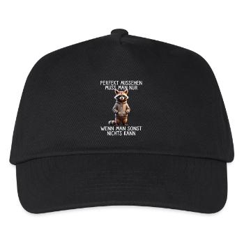Funny Raccoon Saying Animal Lover Funny Raccoon - Kids’ Baseball Cap - black - Front