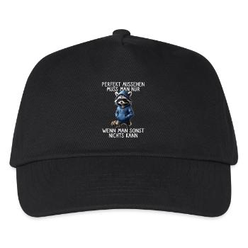 Funny Raccoon Saying Animal Lover Funny Raccoon - Kids’ Baseball Cap - black - Front