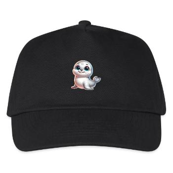 Seal seal - Kids’ Baseball Cap - black - Front