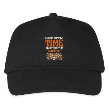 End of summer, time to retire Sunddress - Kids’ Baseball Cap - black - Front