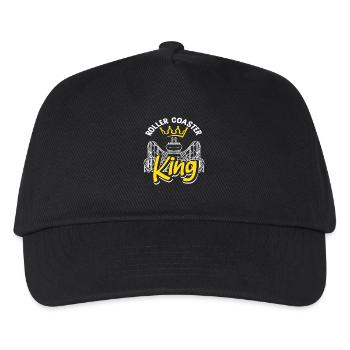 Roller Coaster King Adventure Fun - Kids’ Baseball Cap - black - Front