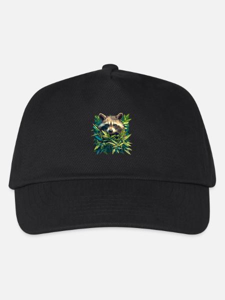 Waschbären Waschbär - Kinder Basecap - Schwarz