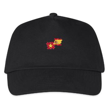 Vietnam Spain Vintage Flag Spanish Vietnamese - Kids’ Baseball Cap - black - Front