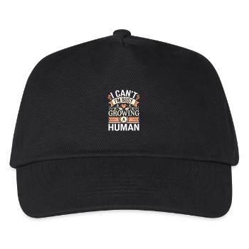 I Can't I'm Busy Growing A Human 13 - Kinder Basecap - Schwarz - Vorne