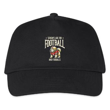 Sundays are for football and furball game day - Kids’ Baseball Cap - black - Front