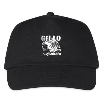 Cello Definition God's Gift To Orchestra - Kids’ Baseball Cap - black - Front