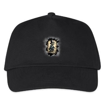 Krokodil Reptilien Reptil Krokodile - Kinder Basecap - Schwarz - Vorne
