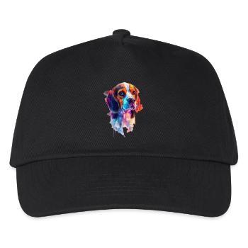 Beagle - Kinder Basecap - Schwarz - Vorne
