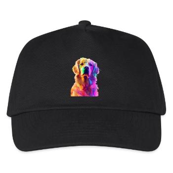 Golden Retriever - Kinder Basecap - Schwarz - Vorne