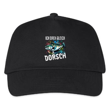 Ich dreh gleich Dorsch - Kinder Basecap - Schwarz - Vorne