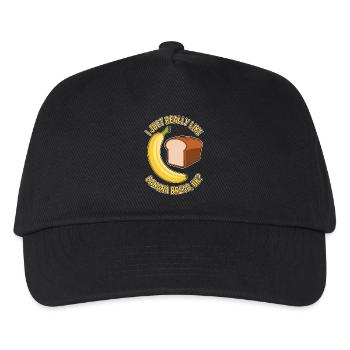Banana Bread Saying Funny Banana Bread Gift - Kids’ Baseball Cap - black - Front