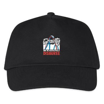 Roller coaster and I disagree disrespectfully - Kids’ Baseball Cap - black - Front