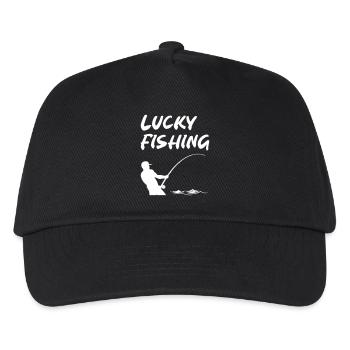 Lucky Fishing - Kinder Basecap - Schwarz - Vorne