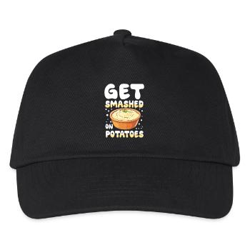 Get Smashed On Potatoes für einen Dessert Fan - Kinder Basecap - Schwarz - Vorne