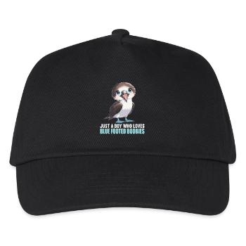 Blue-footed booby - Kids’ Baseball Cap - black - Front