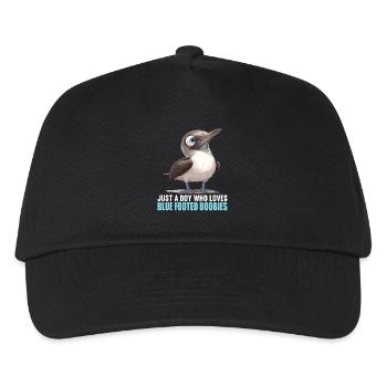 Blue-footed booby - Kids’ Baseball Cap - black - Front
