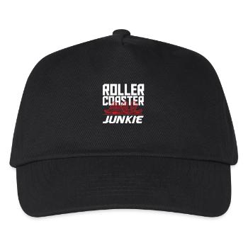 Roller coaster junkie adrenaline lover - Kids’ Baseball Cap - black - Front