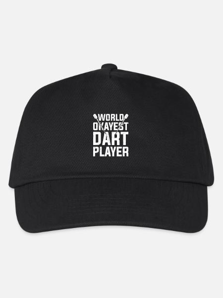 Darts Player Funny Steeldart Dart Darts Team - Kids’ Baseball Cap - black