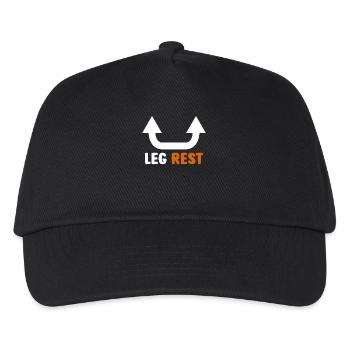 Leg Rest Funny Graphic Art with Arrows - Kids’ Baseball Cap - black - Front