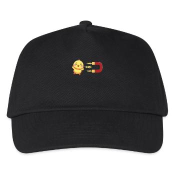 Poussin mignon avec aimant : attraction de poussin - Casquette de baseball Enfant - noir - Devant