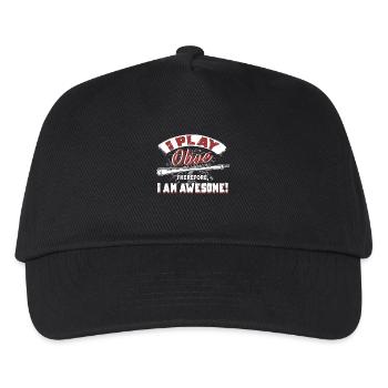 I Play Oboe Therefore I Am Awesome - Kids’ Baseball Cap - black - Front