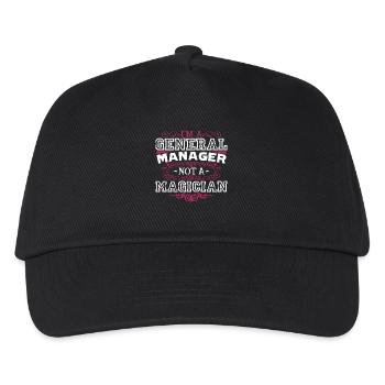 General Manager General Manager Is Not Magician - Kids’ Baseball Cap - black - Front