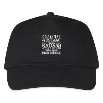 Financial Advisor Job Title - Kids’ Baseball Cap - black - Front