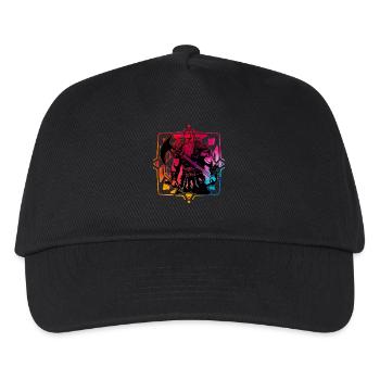 Wikinger - Kinder Basecap - Schwarz - Vorne