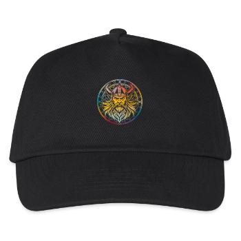 Wikinger - Kinder Basecap - Schwarz - Vorne